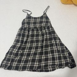 Plaid Babydoll Dress