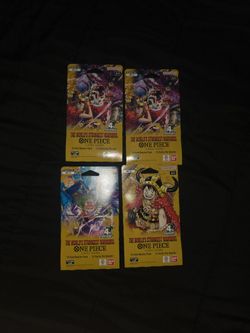 One Piece Card Game OP-17 Booster Packs x4
