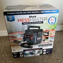 NEW Vacuum - Wet and Dry Shop Vac - Shark Mess Master