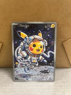 Non TCG Pokemon Pikachu Fan Art Card