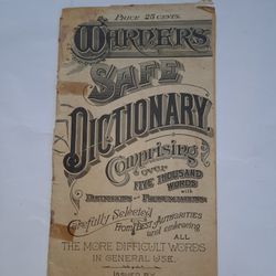 1889 Warner Safe Dictionary 