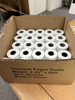Thermal Receipt Paper For Businesses - 2:25” X 50ft