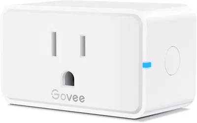 Govee Smart Plug 15A, WiFi Bluetooth Outlet 1 Pack Work with Alexa and Google Assistant, WiFi Plugs with Multiple Timers, Govee Home APP Group Control