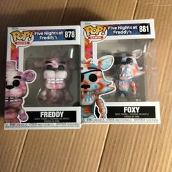 Funko Pop FNAF Tie Dye Foxy And Freddy