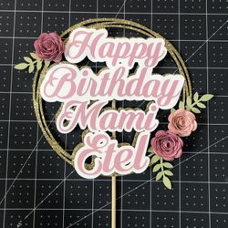 Happy Birthday Cake Topper