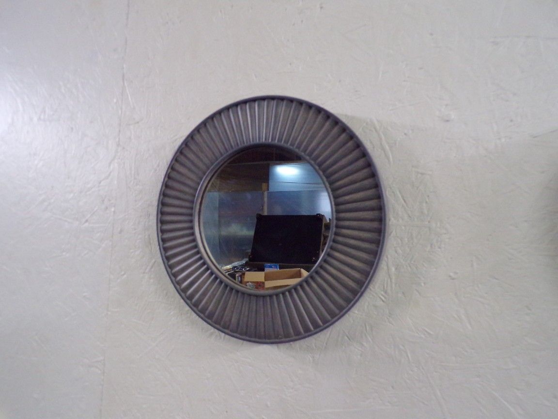 3piece Set Of Gray Mirror Circle Shape