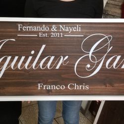 Last Name Signs $140