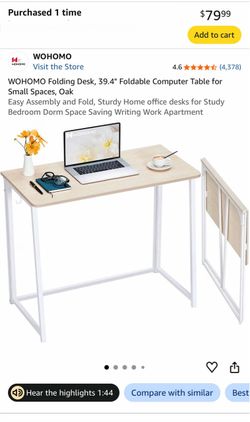 Folding Desk 39.4in.