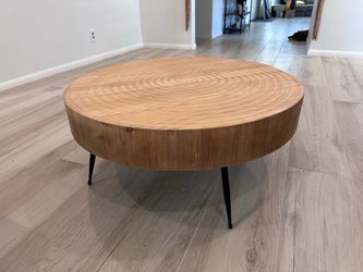 Boho round coffee table