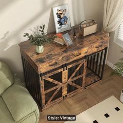 Farmhouse Dog Crate Furniture
