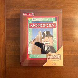 Monopoly Vintage Game Collection Wooden Box