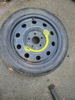 Compact Spare Tire Temporary Use Only