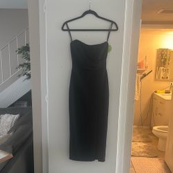 New Black Strapless Dress. Windsor Size Small