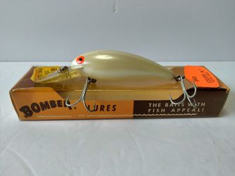 Vintage Bomber Striper A Fishing Lure Extra Deep BA01 White New w