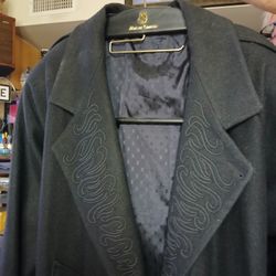 Vintage 80~s Classic Mens Dress Overcoat