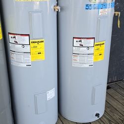 55 Gallons Electric Water Heater 1 Year Warranty Garantia Por Escrito 