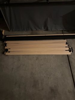 Full size bed frame with box spring