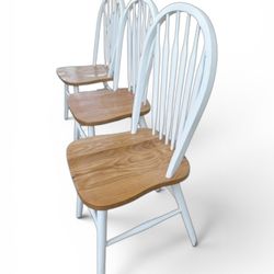 3  Farmhouse Windsor  Dining Side Chairs