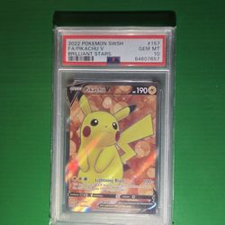 Brilliant Stars Pikachu Psa 10 2022