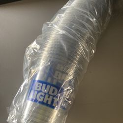 (x50) New Bud Light Beer Keg Super Bowl Party 14oz Cups 