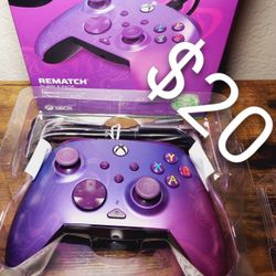 Xbox | PC Wired Controller Purple Fade Rematch Enhanced