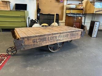 Antique Wooden Cart Turn Of The 19th Century Era 