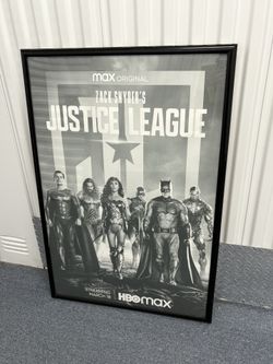 Framed Snyder Cut Justice League Movie Poster 