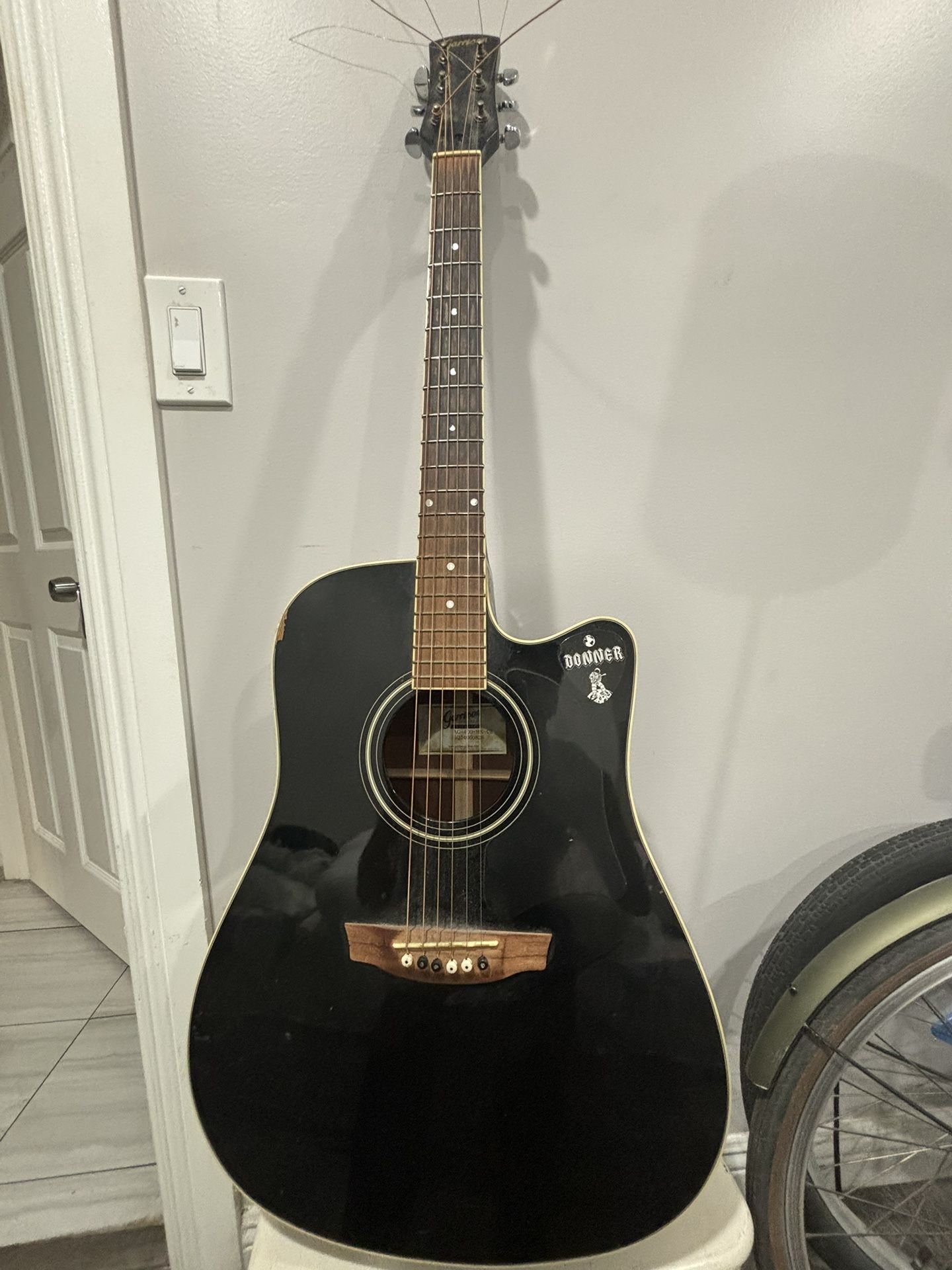 Acoustic Electric Garrison Guitar. Sounds Really Good ! 