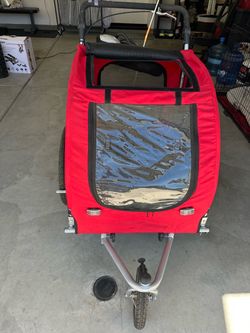 Red Pet Bike Trailer / Stroller