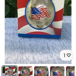 Krebs Glass ornament God bless america
