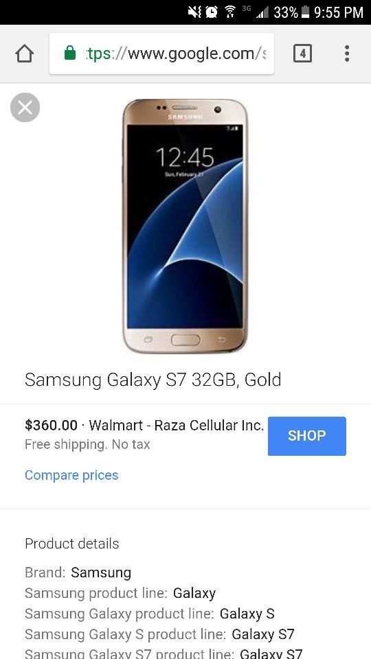 Galaxy s7 gold