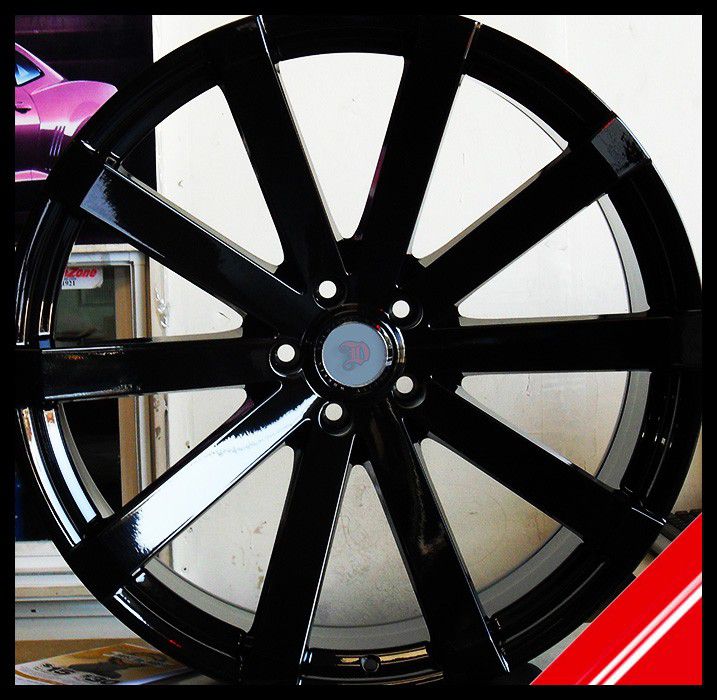 Brand New 20" V12 5x114.3 Black Wheels

