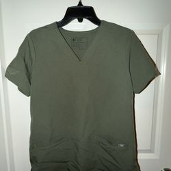 Figs Women’s Moss Casma Three-Pocket Scrub Top Small