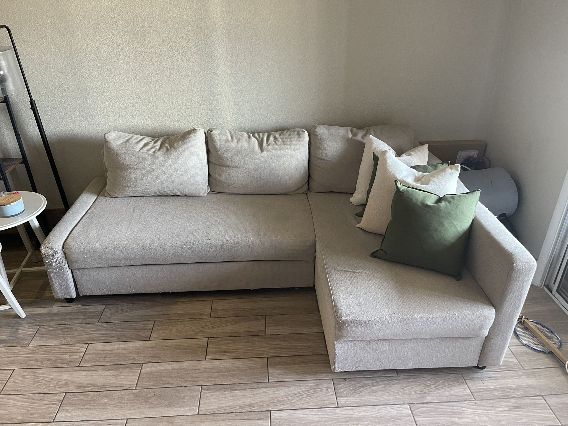 Free IKEA FRIHETEN Sleeper Sectional 3 Seat W/storage Hyllie Beige For ...