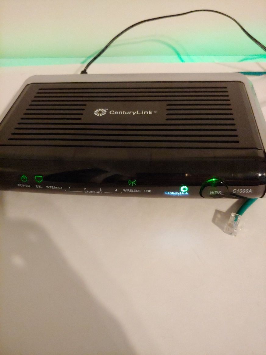 Centurylink c1000a modem and wireless N router