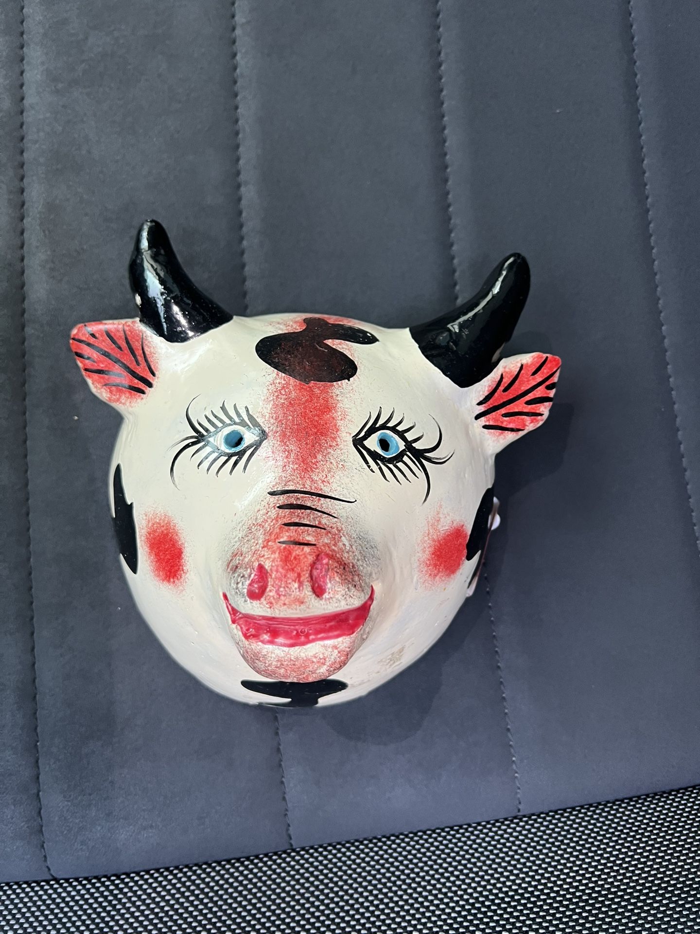  5 out of 5 stars     (1,159) 1,159 reviews Vintage Mexican folk art coconut mask art colorful bull
