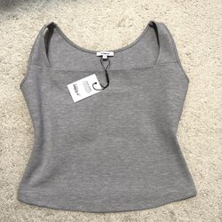 MIAOU Heather Grey Luna Top