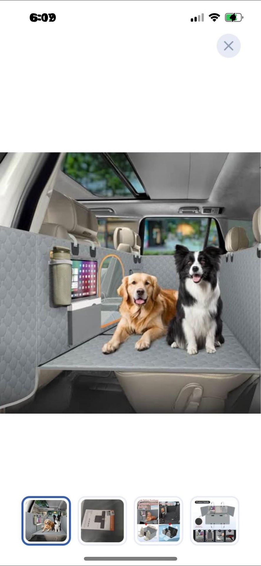 “New”Backseat Cover(waterproof)for Pets&Dogs,full Protection Hammock
