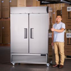 Commercial Reach-in Freezer | 54” 2-Door ETL | Free Shipping | Up To 10-Year Warranty