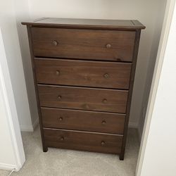 Standing Brown Wood Dresser