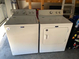 Maytag washer and electric dryer both $350 works good, can deliver