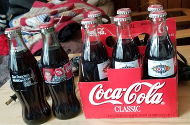 Authentic Coca cola bottles