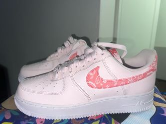 Nike Air Force 1 Pink Paisley Sneakers