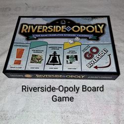 Riverside-Opoly Board Game In Excellent New Condition (Is Complete Nothing Missing)