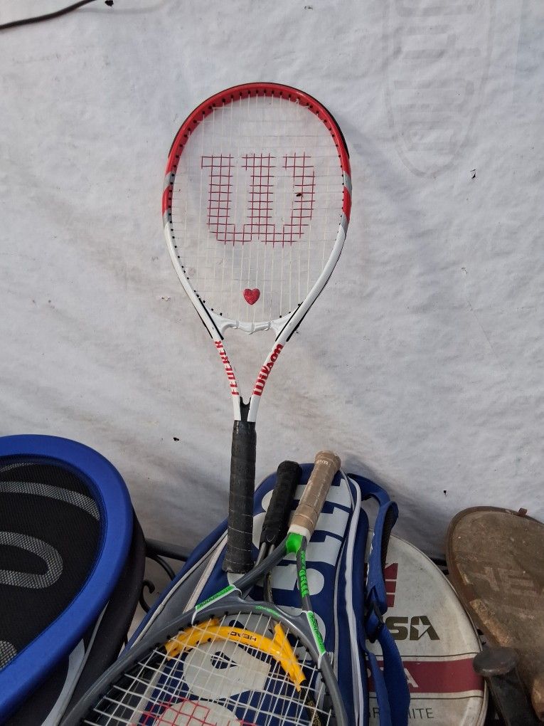 Tennis Racquets with cases Wilson Federer