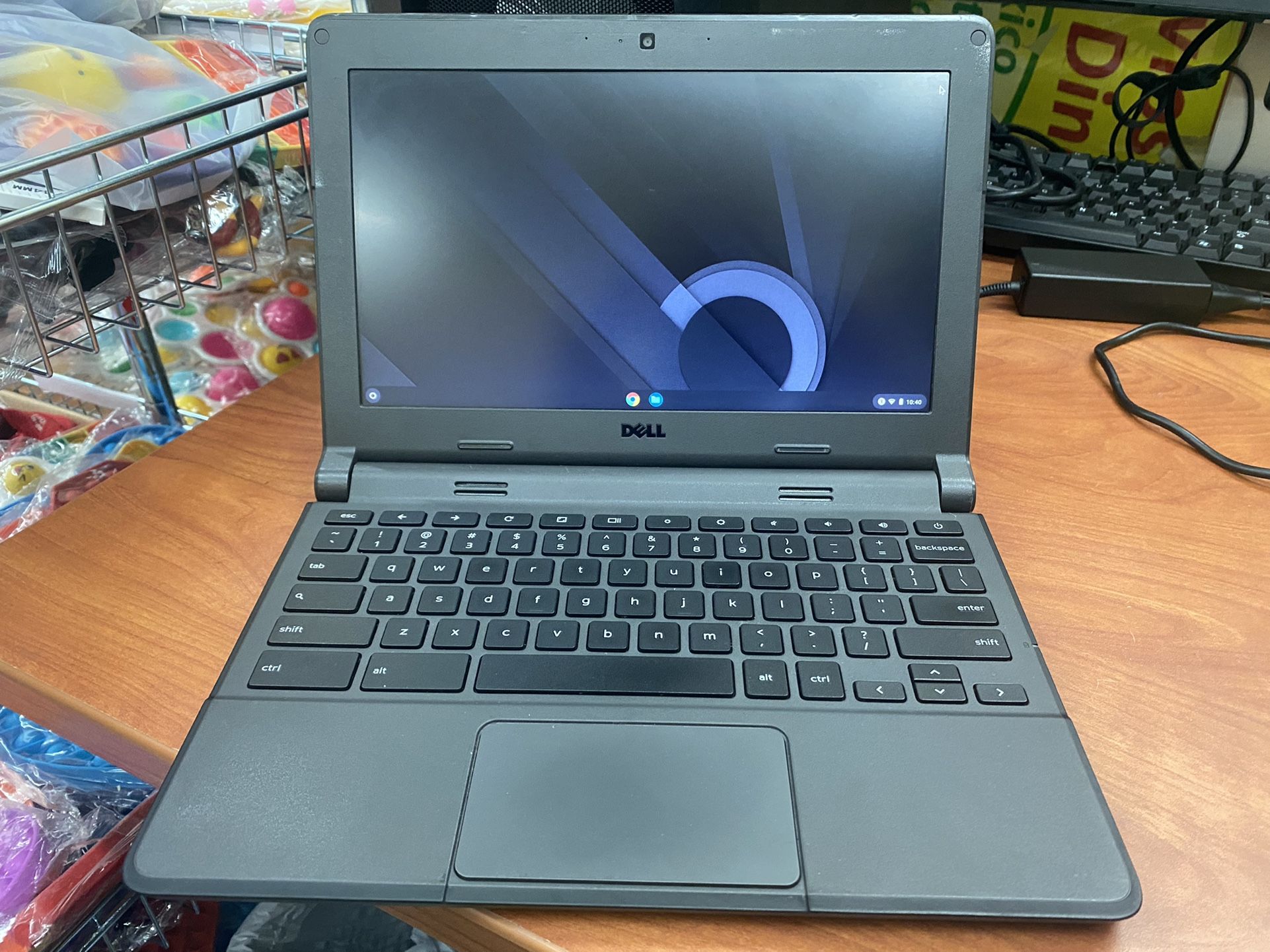 Dell Chromebook with charger for $30 each, it works good but not in good Cosmetic condition