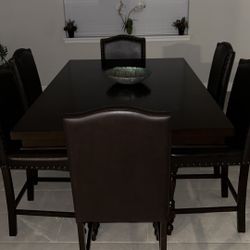 6 Chair Wood Dining Table