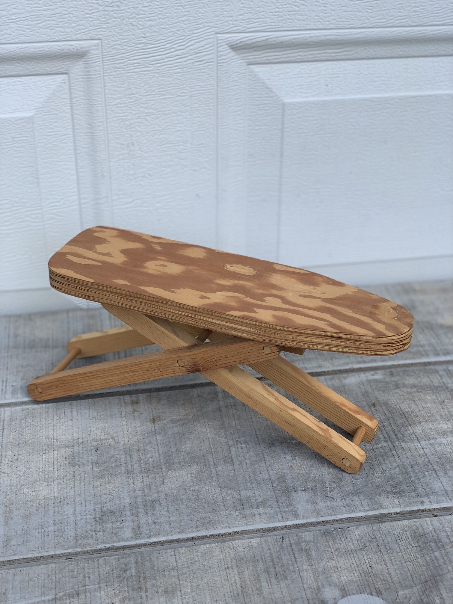 Antique Child’s Wooden Folding Ironing Board 13” Rustic Doll Toy Decor