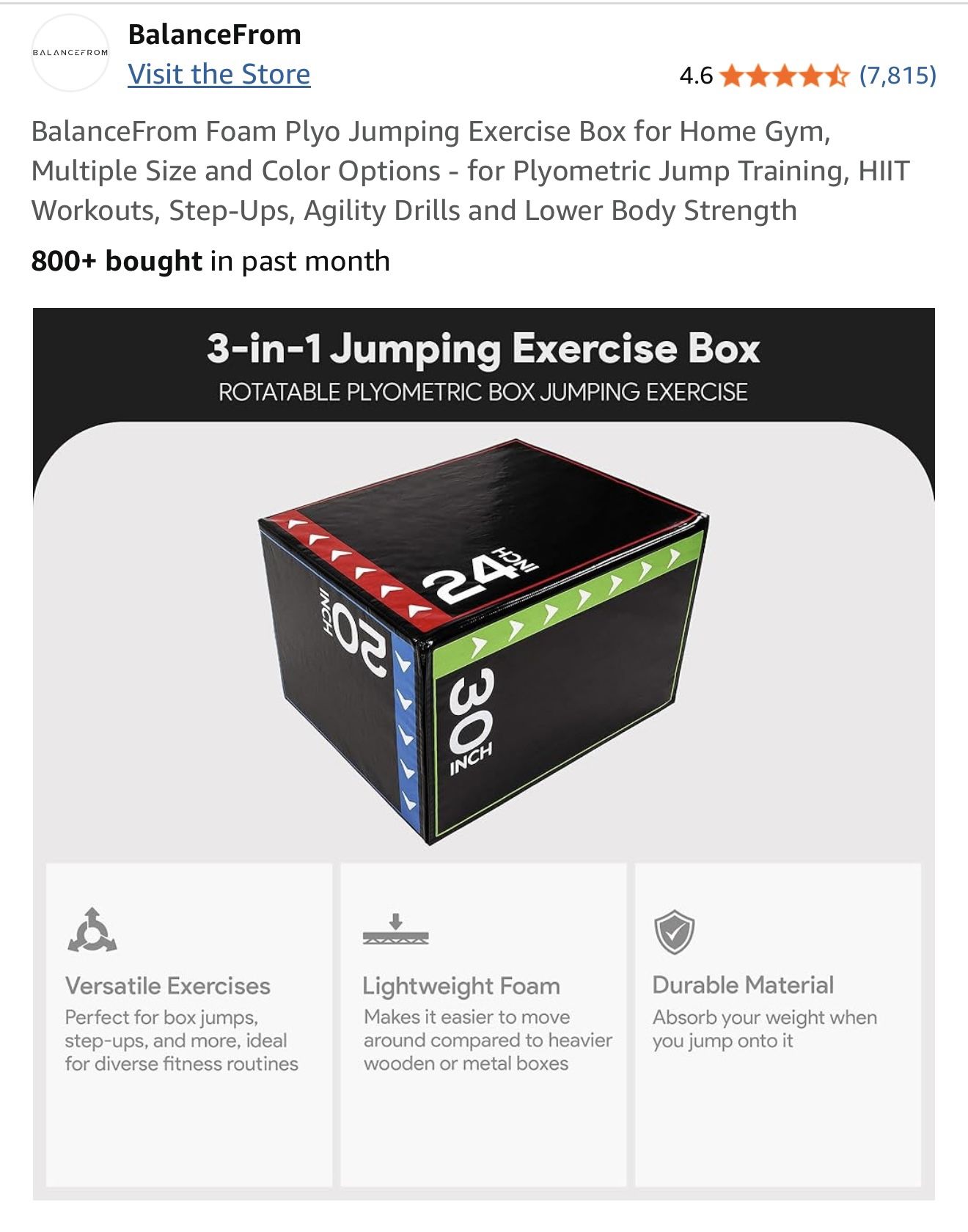 3 In 1 Jumping Exercise Box