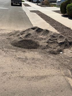 Free 1/4 minus aggregate approximately 1/2 ton